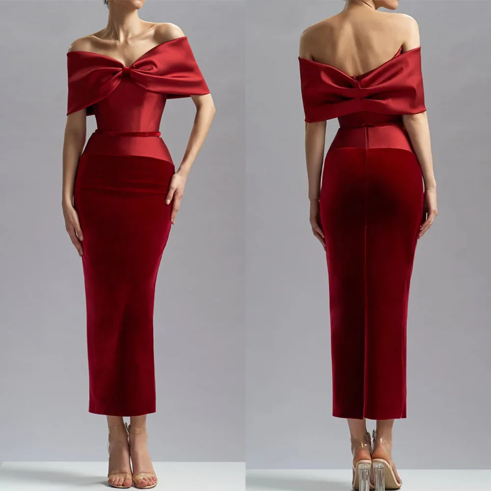 Customized Off Shoulder Ankle Length Straight Zipper Evening Dresses Luxury Serene Hill Elegant Dress Women for Wedding Party
Customized Off Shoulder Ankle Length Straight Zipper Evening Dresses Luxury Serene Hill Elegant Dress Women for Wedding Party