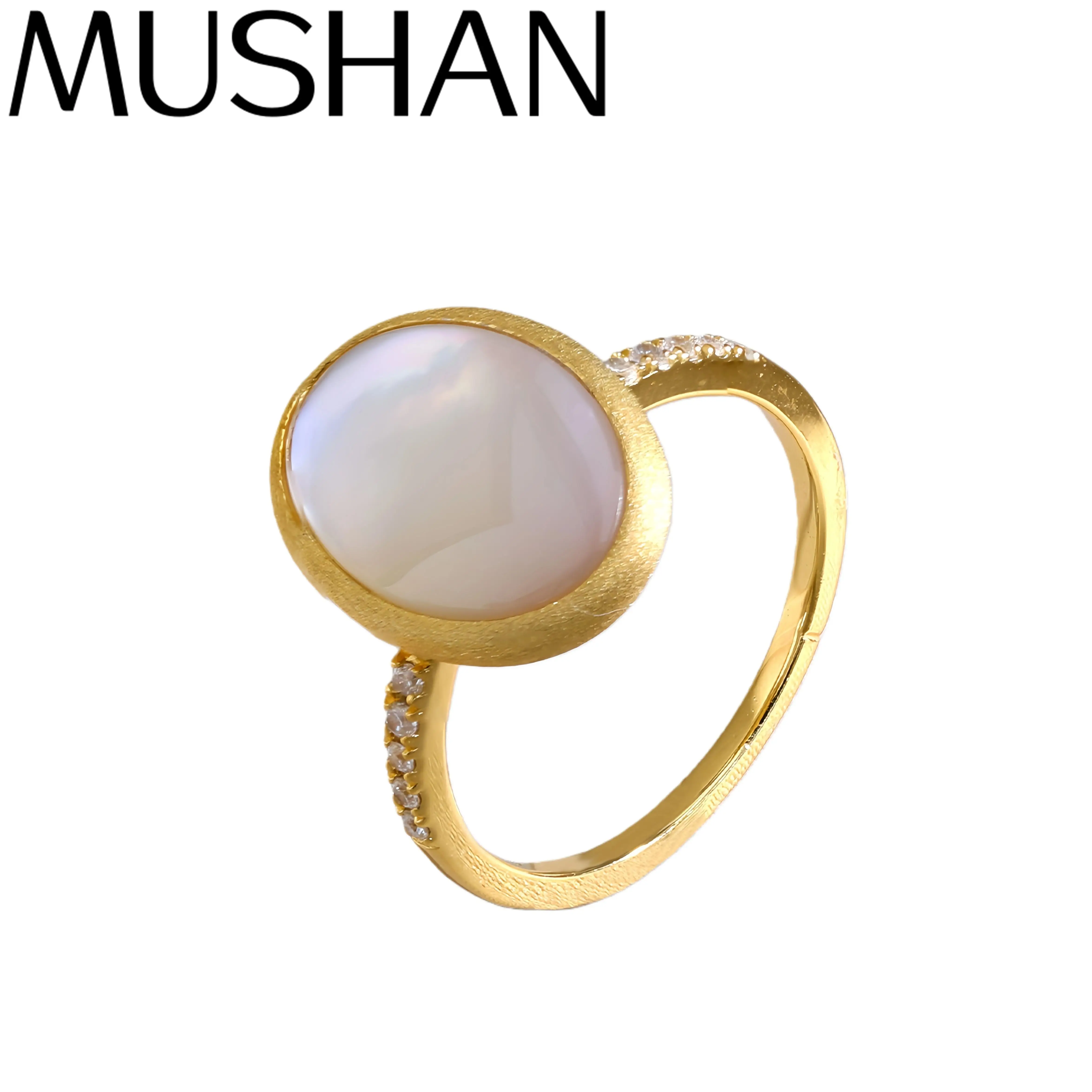 MuShan Элитный бренд 18-каратное позолоченное кольцо из стерлингового серебра 925 пробы овальное кольцо с жемчугом в форме ракушки для женщин роскошные ювелирные изделия
MuShan Элитный бренд 18-каратное позолоченное кольцо из стерлингового серебра 925 пробы овальное кольцо с жемчугом в форме ракушки для женщин роскошные ювелирные изделия