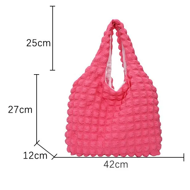 Polyster Summer Pleated Cloud Bag Female Candy Color Large Capacity Shoulder Bag Handbags Shopping Girls Pouch Tote Bolsas
Polyster Summer Pleated Cloud Bag Female Candy Color Large Capacity Shoulder Bag Handbags Shopping Girls Pouch Tote Bolsas