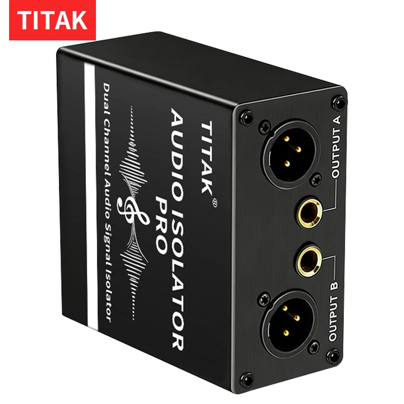 Premium Dual Channel Audio Isolator Ground Loop Hum Noise Eliminator Suitable for Studio Recording Live Stage Conference Audio
Premium Dual Channel Audio Isolator Ground Loop Hum Noise Eliminator Suitable for Studio Recording Live Stage Conference Audio