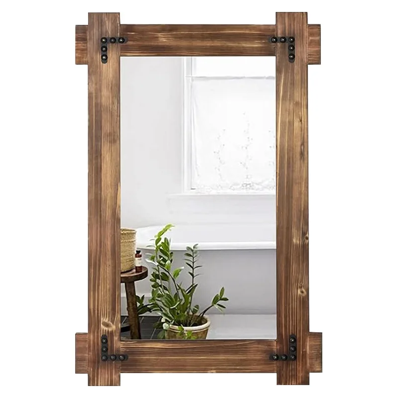 American retro hanging mirror wall solid wood makeup mirror full-body mirror wall-attached full-length household bathroom
American retro hanging mirror wall solid wood makeup mirror full-body mirror wall-attached full-length household bathroom