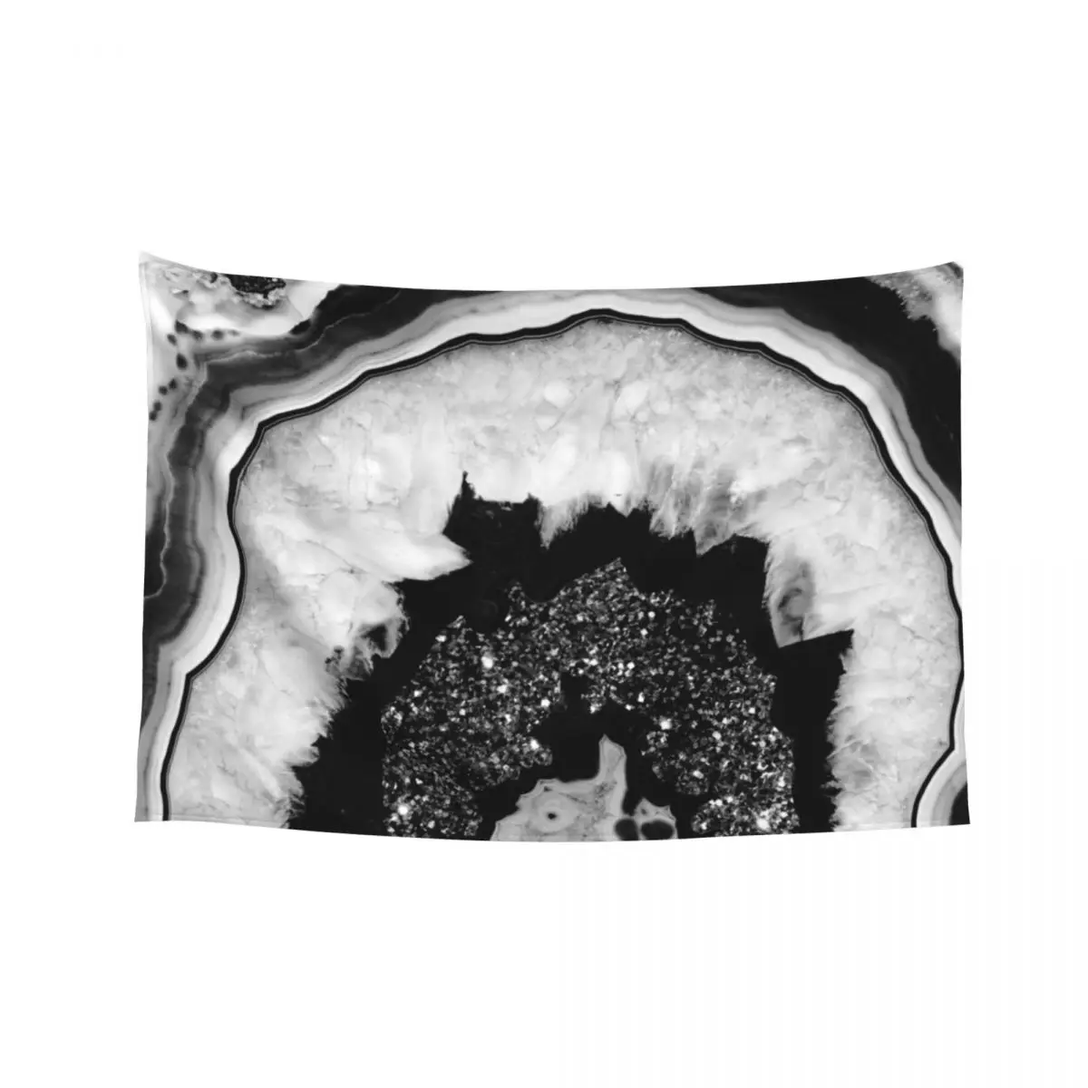 Gray Black White Agate with Black Silver Glitter #2 (Faux Glitter) #gem #decor #art Tapestry Room Decorator Tapestry
Gray Black White Agate with Black Silver Glitter #2 (Faux Glitter) #gem #decor #art Tapestry Room Decorator Tapestry