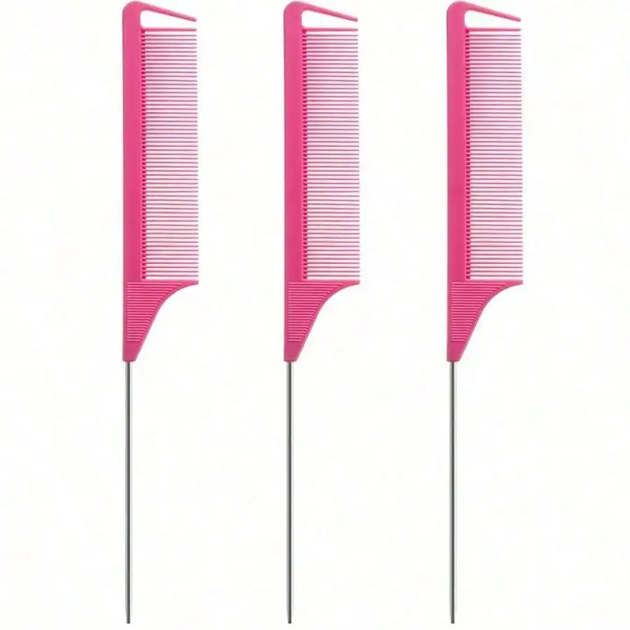 3pcs/ Hair Coloring Tinting Pointed Tail Comb, Hair Brush, Comb, Hair Tools, Hair Products And Accessories For Barber Salon Beauty Travel Essentials, Back To School, Travel Holiday Essentials, Hair Accessories For Women, Brush, Hair Brushes
3pcs/ Hair Coloring Tinting Pointed Tail Comb, Hair Brush, Comb, Hair Tools, Hair Products And Accessories For Barber Salon Beauty Travel Essentials, Back To School, Travel Holiday Essentials, Hair Accessories For Women, Brush, Hair Brushes