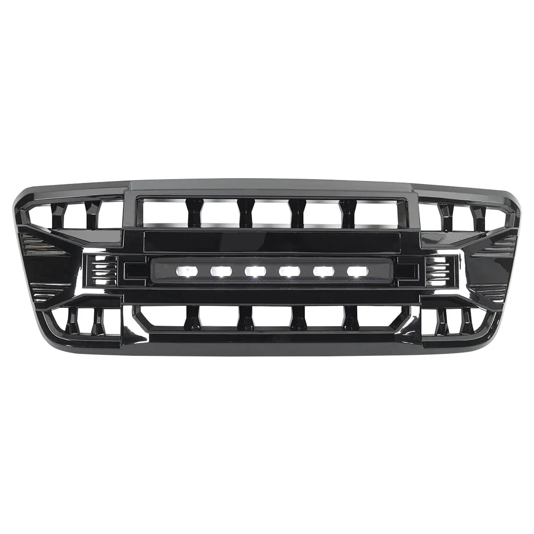 Glossy Black Armor Style Grille Front Bumper Grill Car Grills With Off-Road LED Lights For Ford F150 2004-2008 NEW ABS Plastic
Glossy Black Armor Style Grille Front Bumper Grill Car Grills With Off-Road LED Lights For Ford F150 2004-2008 NEW ABS Plastic