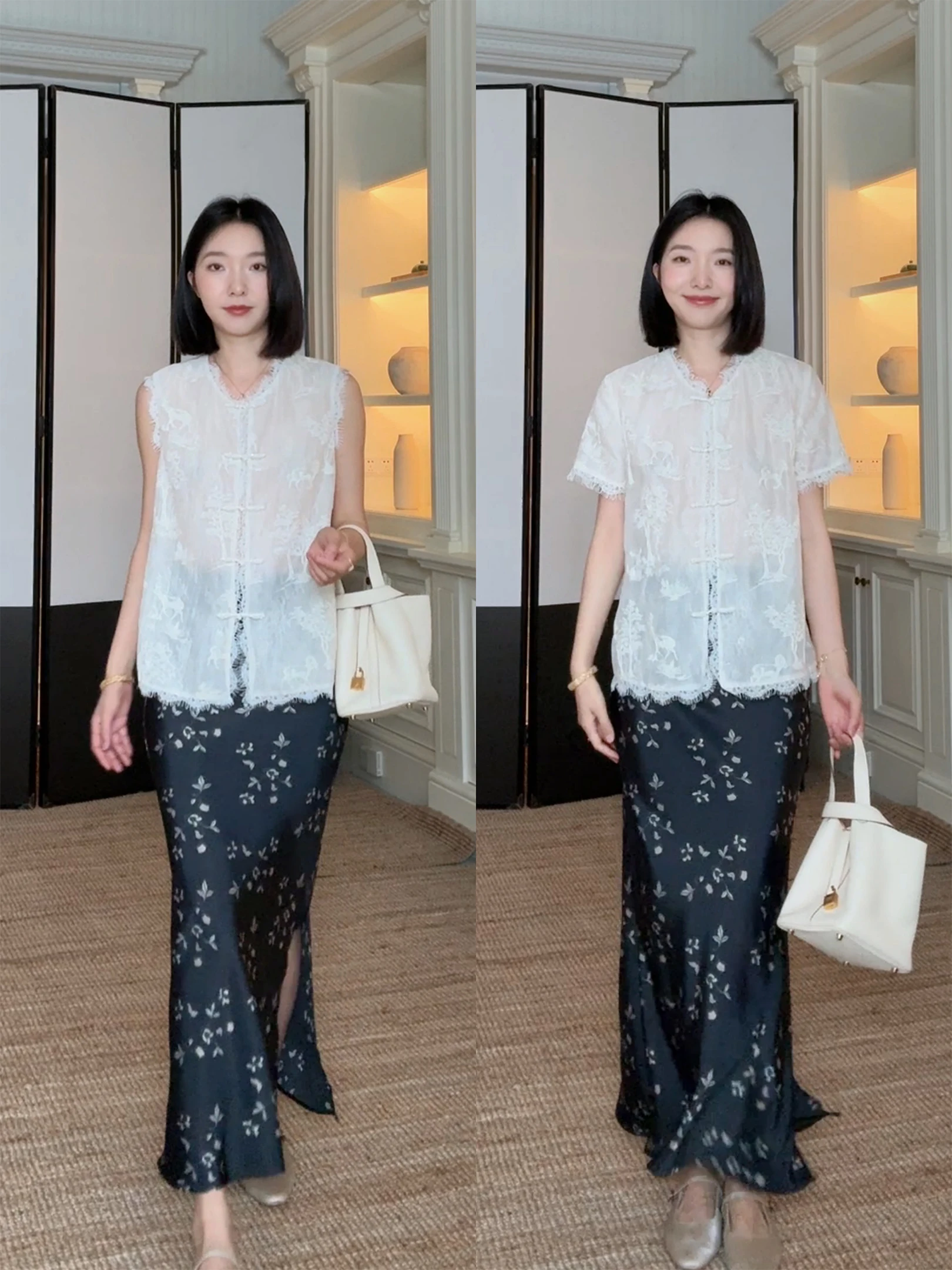 Elegant New Chinese Style Embroidered Lace Sleeveless Top And Fish Tail Half Skirt Summer Versatile Slimming Print Fashion Set
Elegant New Chinese Style Embroidered Lace Sleeveless Top And Fish Tail Half Skirt Summer Versatile Slimming Print Fashion Set