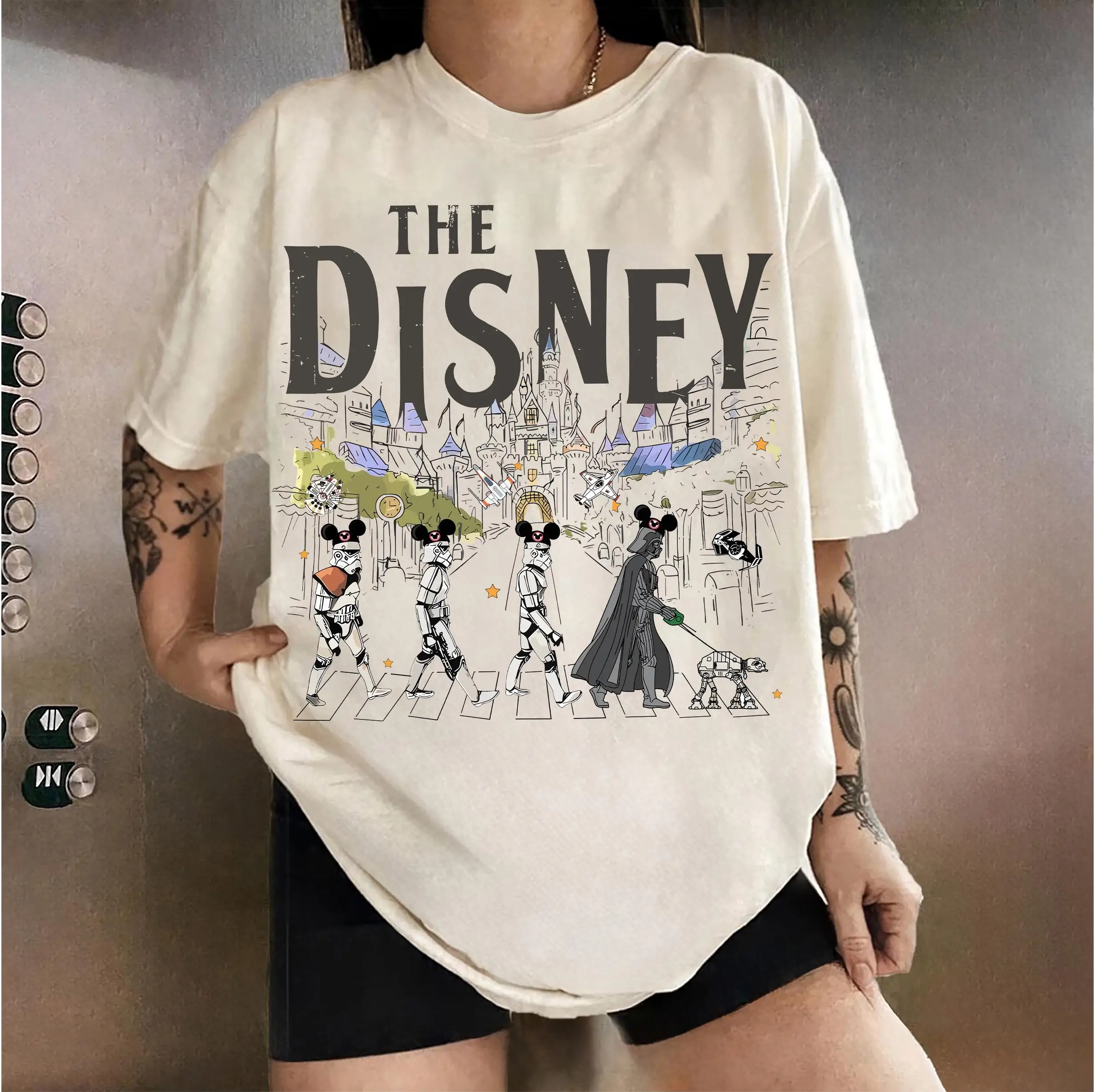 Retro Star Wars T-shirt with Darth Vader and Stormtrooper design Galaxy's Edge New arrival all-season 100% cotton unisex shirt
Retro Star Wars T-shirt with Darth Vader and Stormtrooper design Galaxy's Edge New arrival all-season 100% cotton unisex shirt