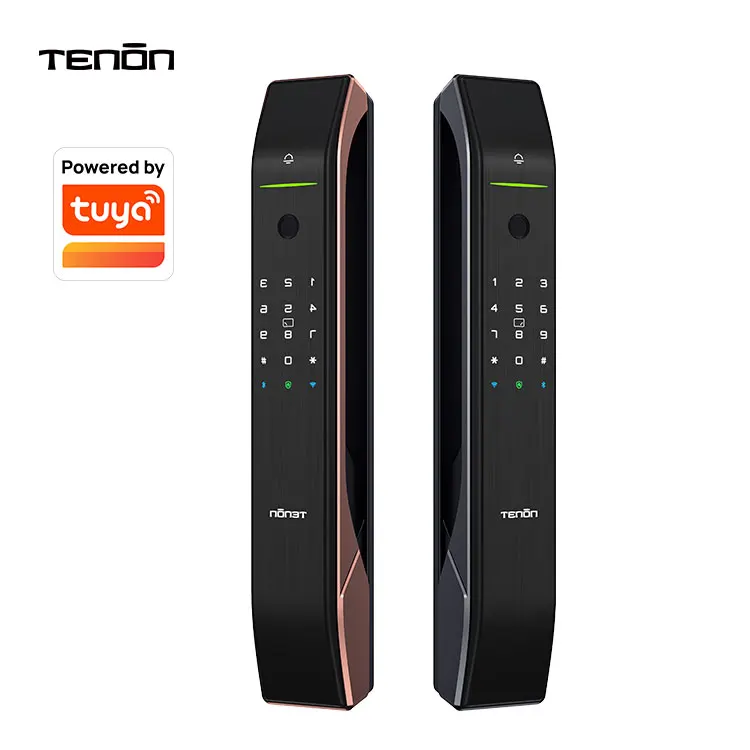 Tenon A7 интеллектуальная RFID-карта контроля доступа электрический дверной замок Tuya умный цифровой дверной замок с отпечатком пальца с дверным звонком
Tenon A7 интеллектуальная RFID-карта контроля доступа электрический дверной замок Tuya умный цифровой дверной замок с отпечатком пальца с дверным звонком