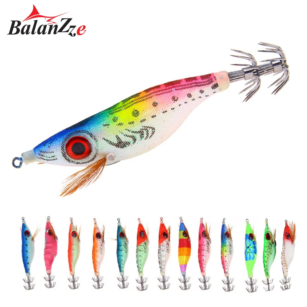 Balanzze Fishing Lure Squid Jigging Wooden Shrimp Bait Fishing Squid Hook Cuttlefish Lure Octopus Bait Fake Shrimp Luminous Bait
Balanzze Fishing Lure Squid Jigging Wooden Shrimp Bait Fishing Squid Hook Cuttlefish Lure Octopus Bait Fake Shrimp Luminous Bait