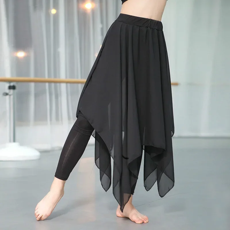 Latin Dance Pant Skirt Training Pant Dress Modern Dance Costume Latin long Gauze Trousers Ballet Practice Pant
Latin Dance Pant Skirt Training Pant Dress Modern Dance Costume Latin long Gauze Trousers Ballet Practice Pant