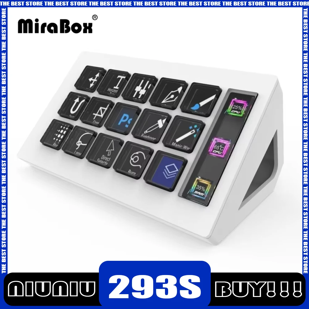 Mirabox Mbox293s Wired Connection Usb Electrostatic Capacitive Keyboard With Screen Customizable Shortcut Keys Visual Keypa
Mirabox Mbox293s Wired Connection Usb Electrostatic Capacitive Keyboard With Screen Customizable Shortcut Keys Visual Keypa