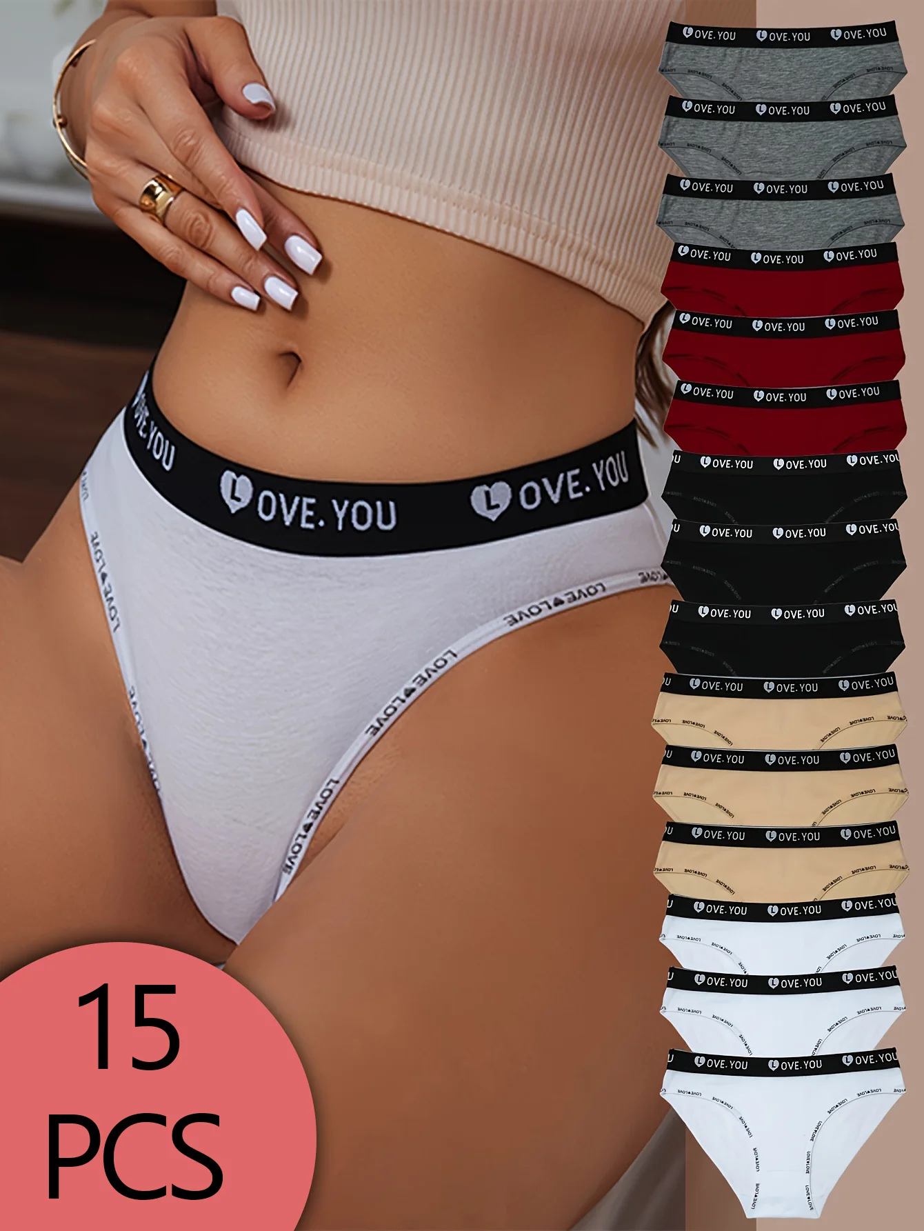 15 пар разноцветных бесшовных женских трусов из чистого хлопка со средней талией, пояс с надписью, роскошные, легкие и удобные трусы.
15 пар разноцветных бесшовных женских трусов из чистого хлопка со средней талией, пояс с надписью, роскошные, легкие и удобные трусы.