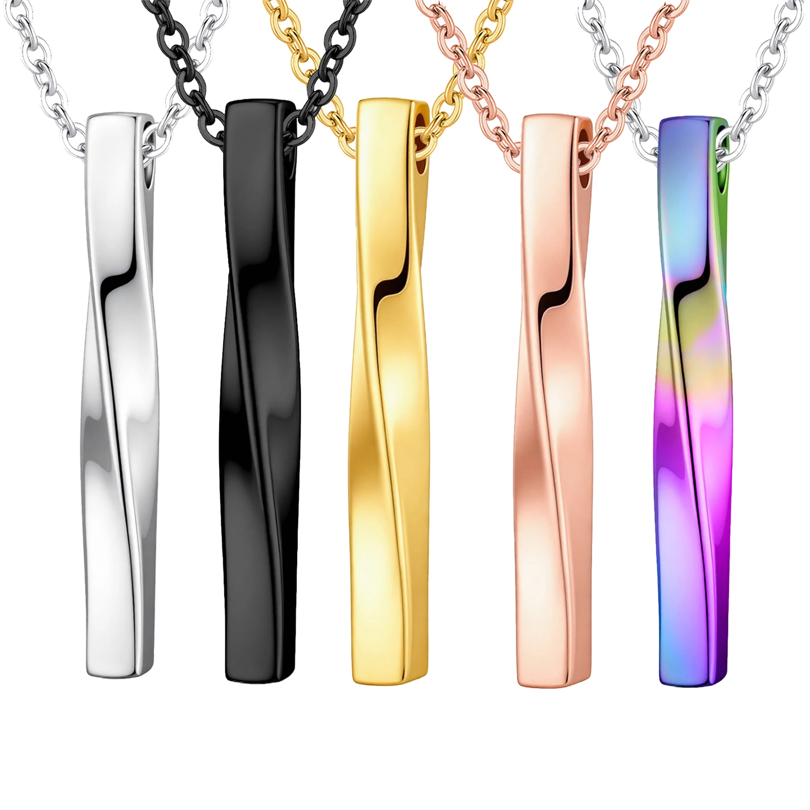 Stainless Steel Mobius Bar Pendant Necklaces for Men,Simple Cremation Ashes Urn Jewelry,Memorial Keepsake Collar Gifts
Stainless Steel Mobius Bar Pendant Necklaces for Men,Simple Cremation Ashes Urn Jewelry,Memorial Keepsake Collar Gifts