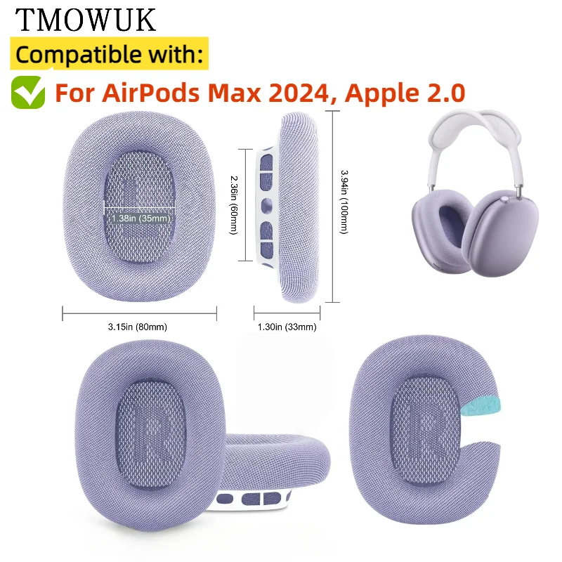 Replacement Earpads for AirPods Max 2024, Apple 2.0Earmuffs Ultra-soft Sponge Cushion Cover Repair Parts Headphone Accessories
Replacement Earpads for AirPods Max 2024, Apple 2.0Earmuffs Ultra-soft Sponge Cushion Cover Repair Parts Headphone Accessories