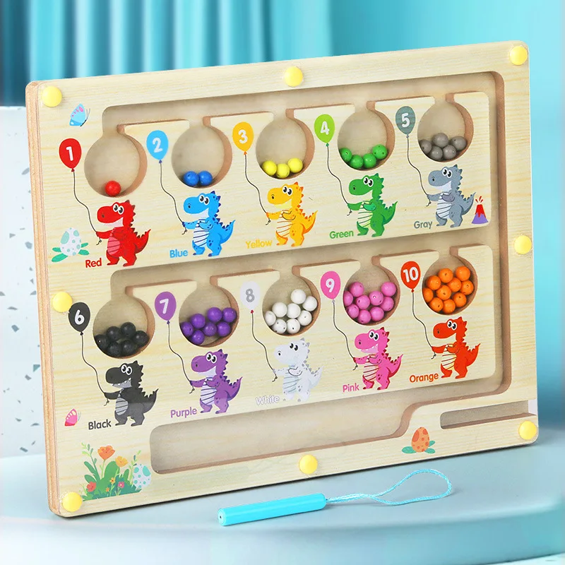 Children's Magnetic Pen Ball Color Maze Toy Baby's Hand Eye Focused Training Early Education Toy
Children's Magnetic Pen Ball Color Maze Toy Baby's Hand Eye Focused Training Early Education Toy