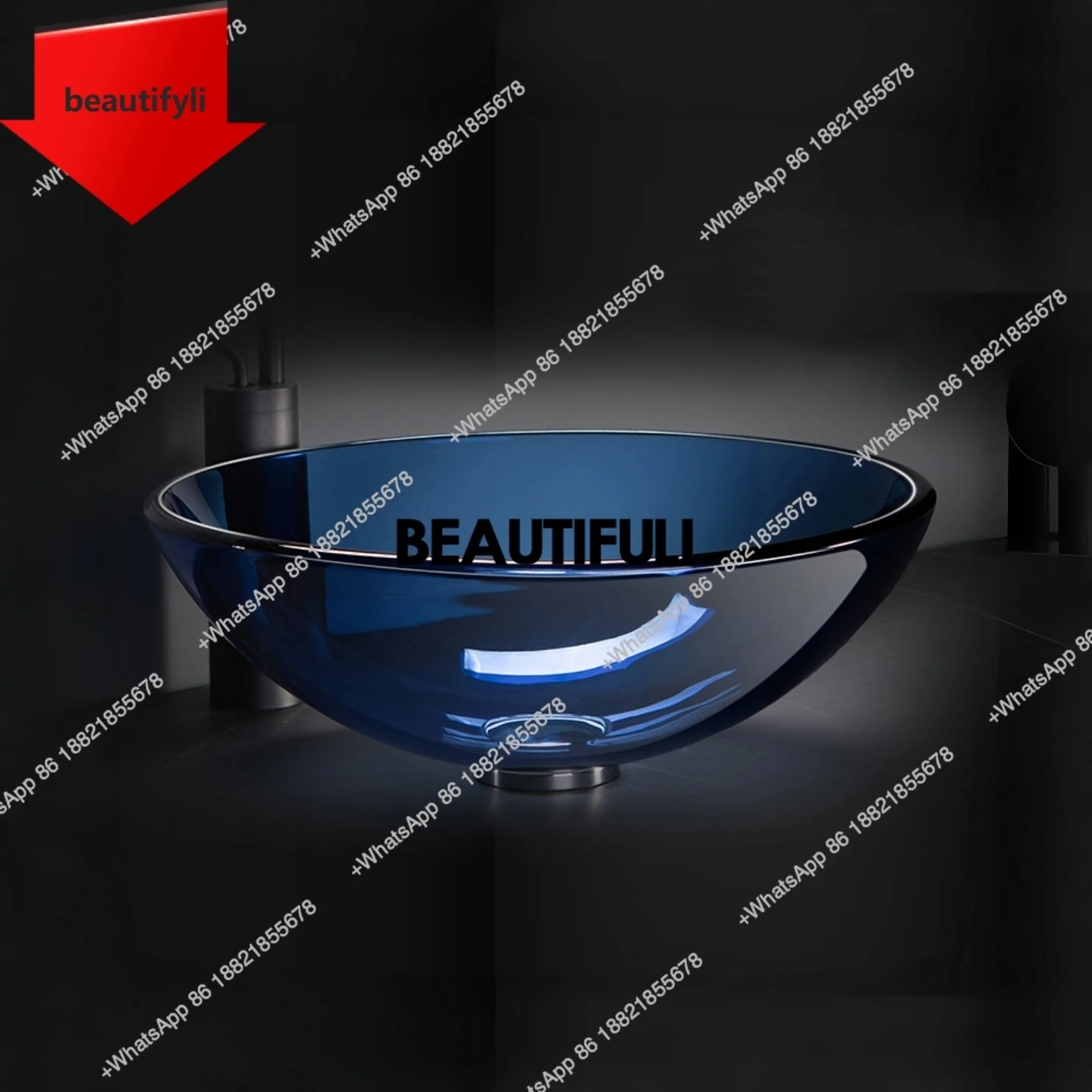 a44 Маленькая круглая раковина из синего стекла, креативная и модная настольная раковина, простая раковина в форме слитка.
a44 Маленькая круглая раковина из синего стекла, креативная и модная настольная раковина, простая раковина в форме слитка.