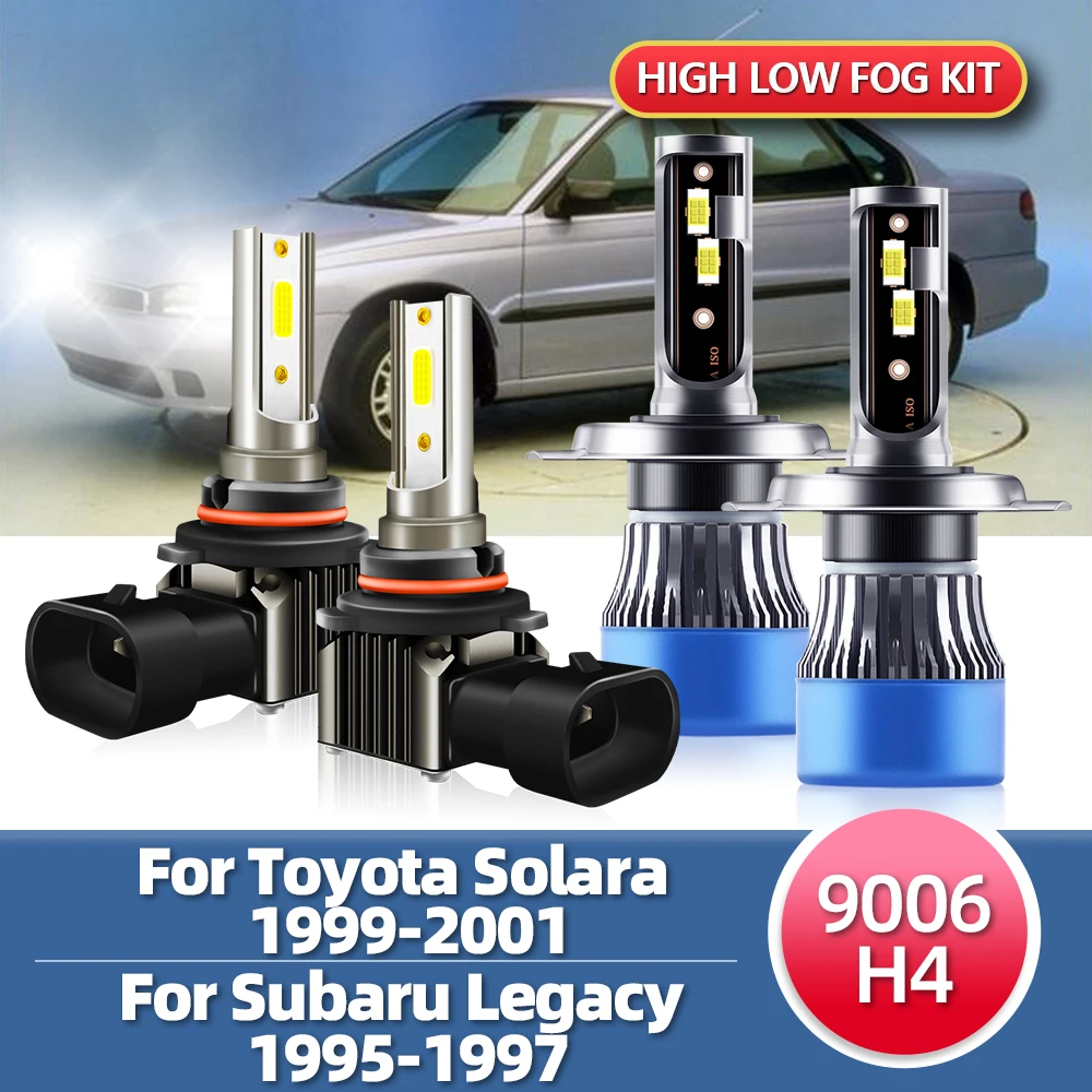 4x LED Headlight Bright CSP Bulbs Hi/Lo+Fog Light Combo Car Lamps KIt For Toyota Solara 1999-2001 For Subaru Legacy 1995-1997
4x LED Headlight Bright CSP Bulbs Hi/Lo+Fog Light Combo Car Lamps KIt For Toyota Solara 1999-2001 For Subaru Legacy 1995-1997