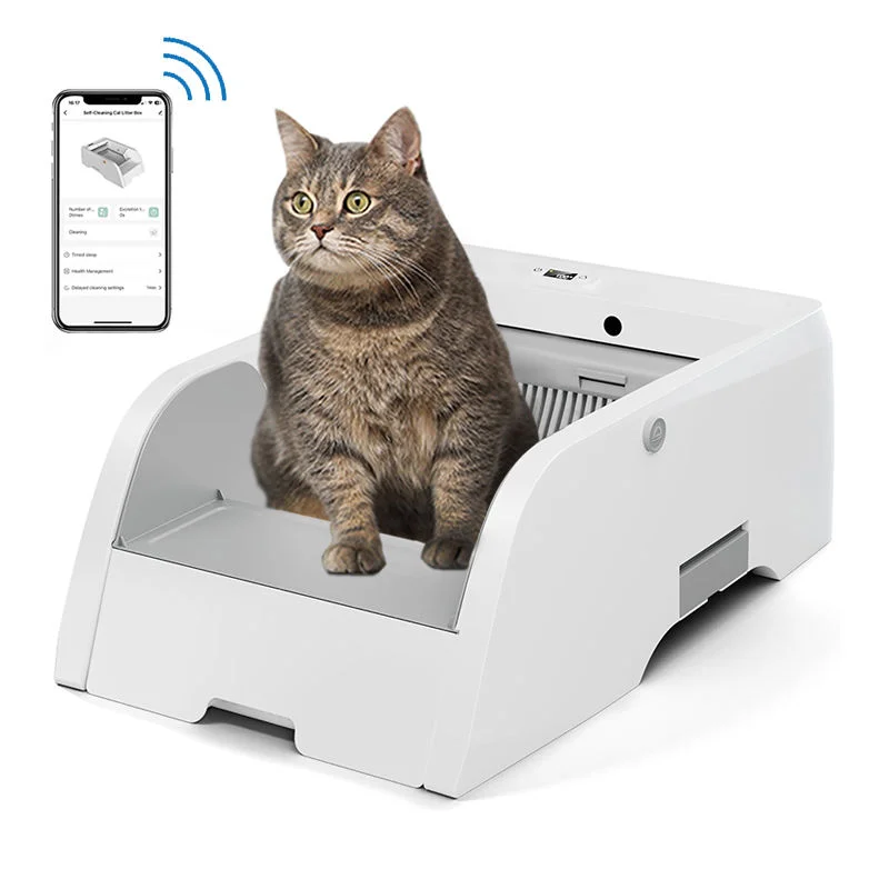 @#Upgraded Automatic Cat Litter Box Open Cat Toilet With Wifi Self Cleaning Litter Box Voice Call App Control for Multiple Cats
@#Upgraded Automatic Cat Litter Box Open Cat Toilet With Wifi Self Cleaning Litter Box Voice Call App Control for Multiple Cats