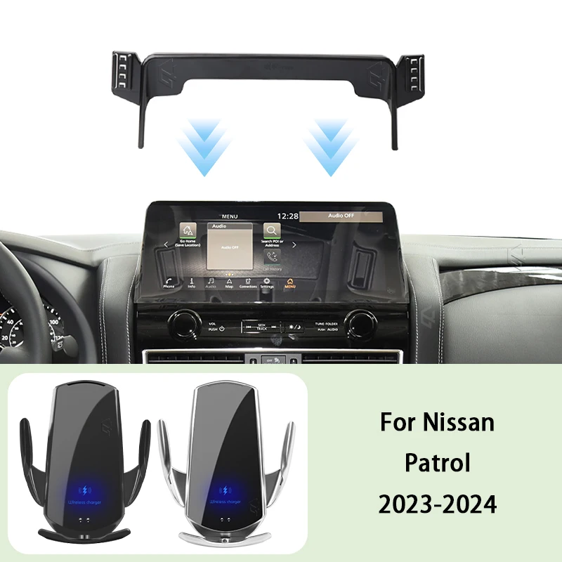 Phone Car Holder For Nissan Patrol 2023-2024 Screen Fixed Navigation Bracket Wireless Charging Mount Stand Accessories
Phone Car Holder For Nissan Patrol 2023-2024 Screen Fixed Navigation Bracket Wireless Charging Mount Stand Accessories