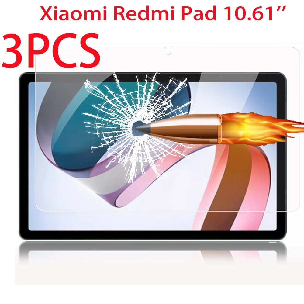 3PCS Tempered Glass For Xiaomi Redmi Pad 10.6 inch Explosion-Proof Film Screen Protector for Redmi Pad 2022 Protective Film
3PCS Tempered Glass For Xiaomi Redmi Pad 10.6 inch Explosion-Proof Film Screen Protector for Redmi Pad 2022 Protective Film