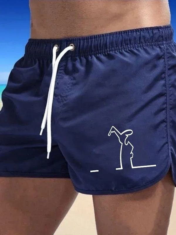 Men's Loose Quick Dry Thin Beach Pants Sporty Lightweight Short Shorts Polyester Fiber Elastic Waist Pure Color Casual Shorts
Men's Loose Quick Dry Thin Beach Pants Sporty Lightweight Short Shorts Polyester Fiber Elastic Waist Pure Color Casual Shorts