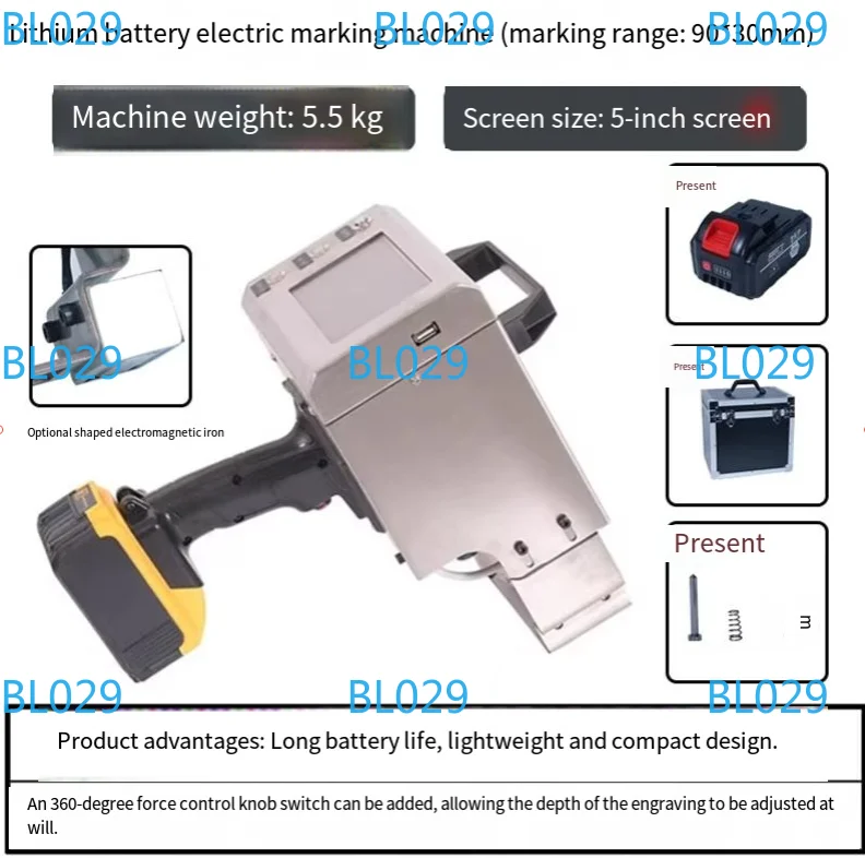 Портативный электрический гравировальный станок 120x30 мм с сенсорным экраном для маркировки табличек, номеров цилиндров, рам и шасси
Портативный электрический гравировальный станок 120x30 мм с сенсорным экраном для маркировки табличек, номеров цилиндров, рам и шасси