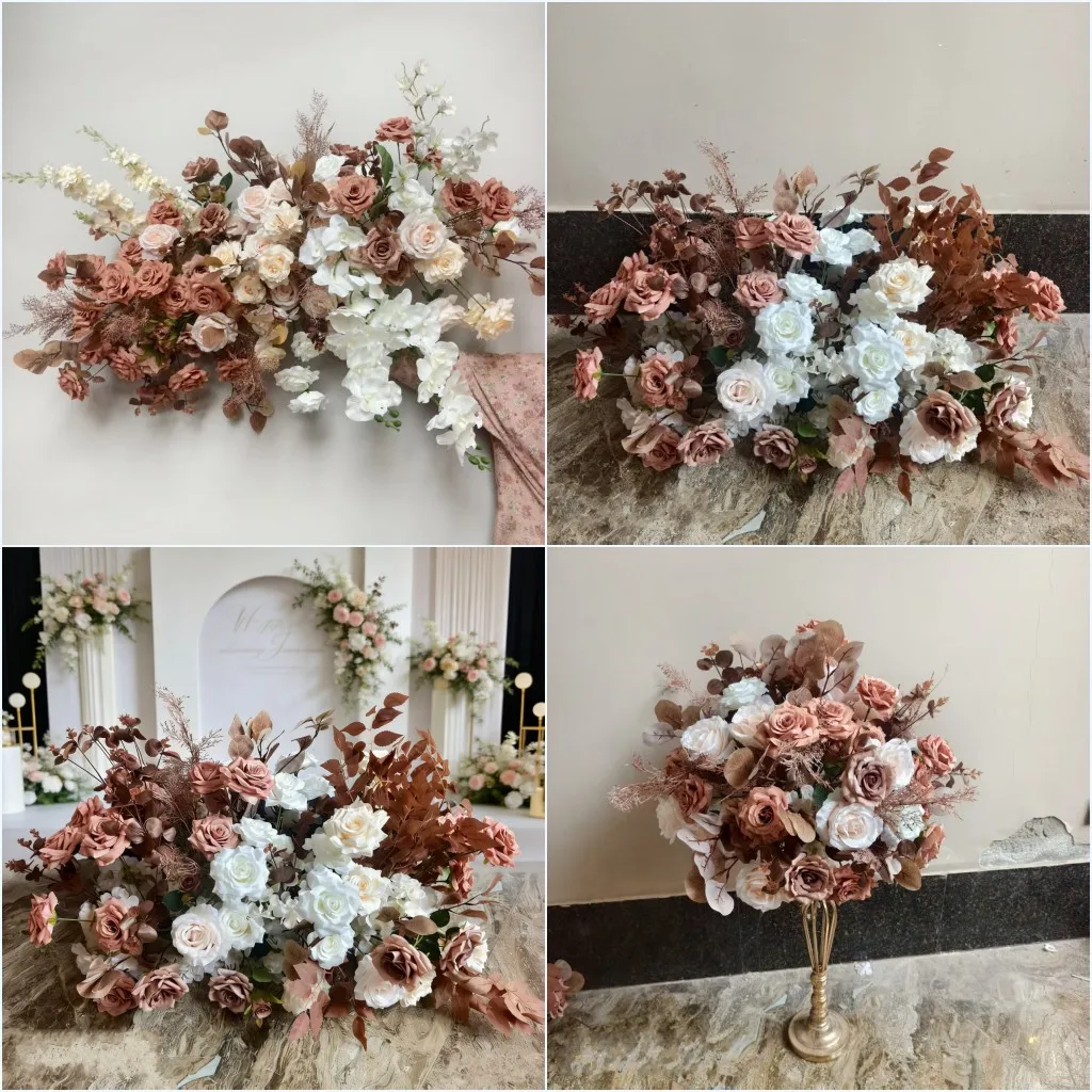 Coffee Color Artificial Flowers Wedding Decoration Hang Flower Row Road Lead Floor Row Tabke Centerpiece Flower Ball Party Props
Coffee Color Artificial Flowers Wedding Decoration Hang Flower Row Road Lead Floor Row Tabke Centerpiece Flower Ball Party Props