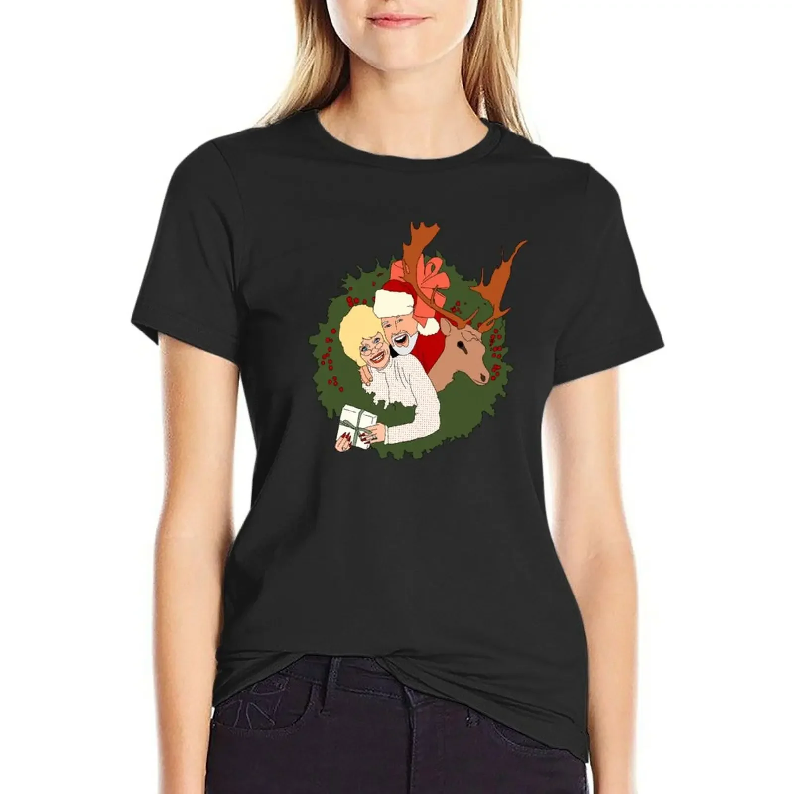 Once Upon a Dolly and Kenny Christmas T-Shirt kawaii clothes summer tops animal prinfor quick-drying t shirts for Womens
Once Upon a Dolly and Kenny Christmas T-Shirt kawaii clothes summer tops animal prinfor quick-drying t shirts for Womens