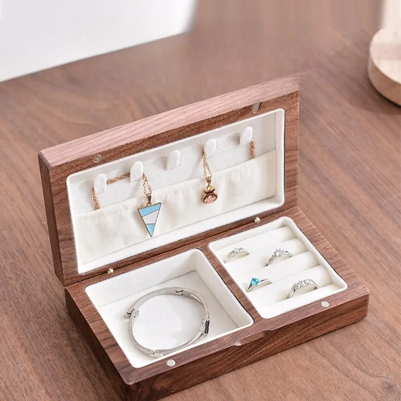 Solid Wood Jewelry Box Large Capacity Multipurpose Magnetic Suction Jewelry Box Luxury Necklace Ring Bracelet Storage Boxes
Solid Wood Jewelry Box Large Capacity Multipurpose Magnetic Suction Jewelry Box Luxury Necklace Ring Bracelet Storage Boxes