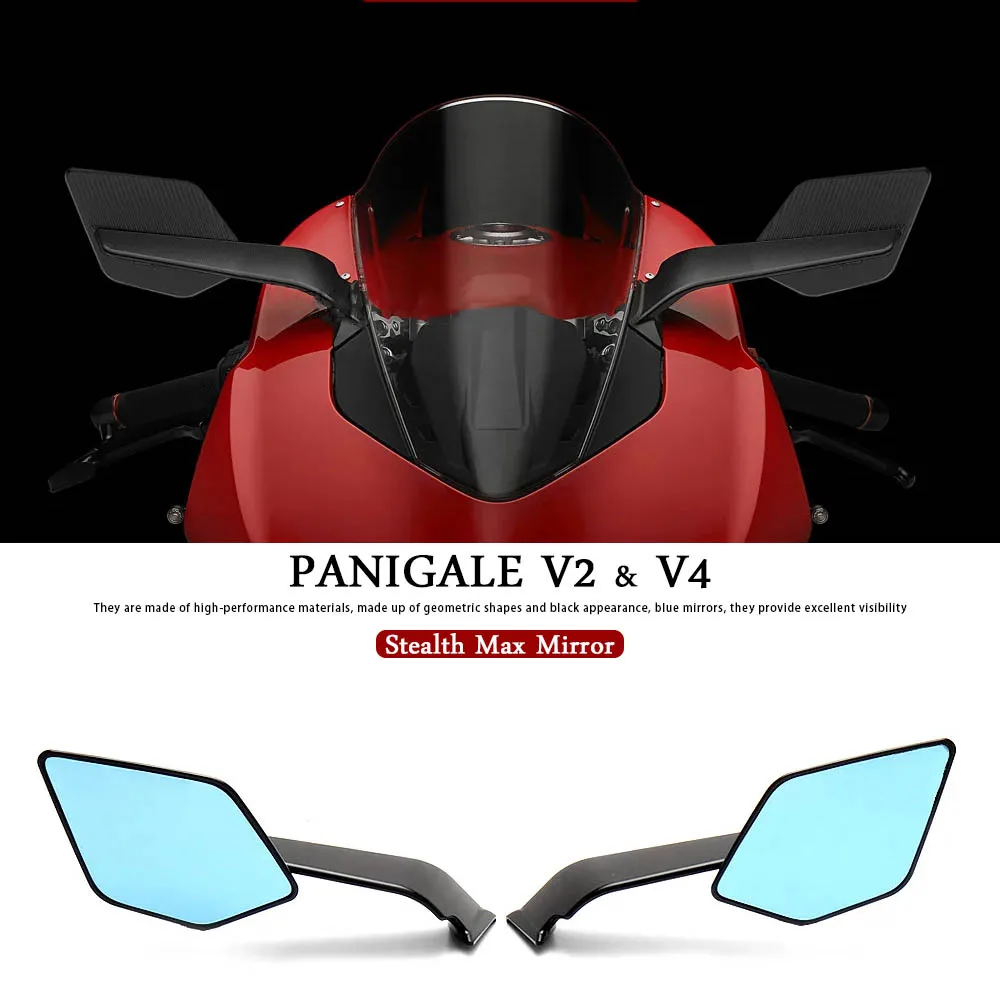 New Adjustable Motorcycle Accessories Wind Wing Side Rearview Mirrors For Ducati Panigale V4 2018-2024 Panigale V2 2020-2024
New Adjustable Motorcycle Accessories Wind Wing Side Rearview Mirrors For Ducati Panigale V4 2018-2024 Panigale V2 2020-2024