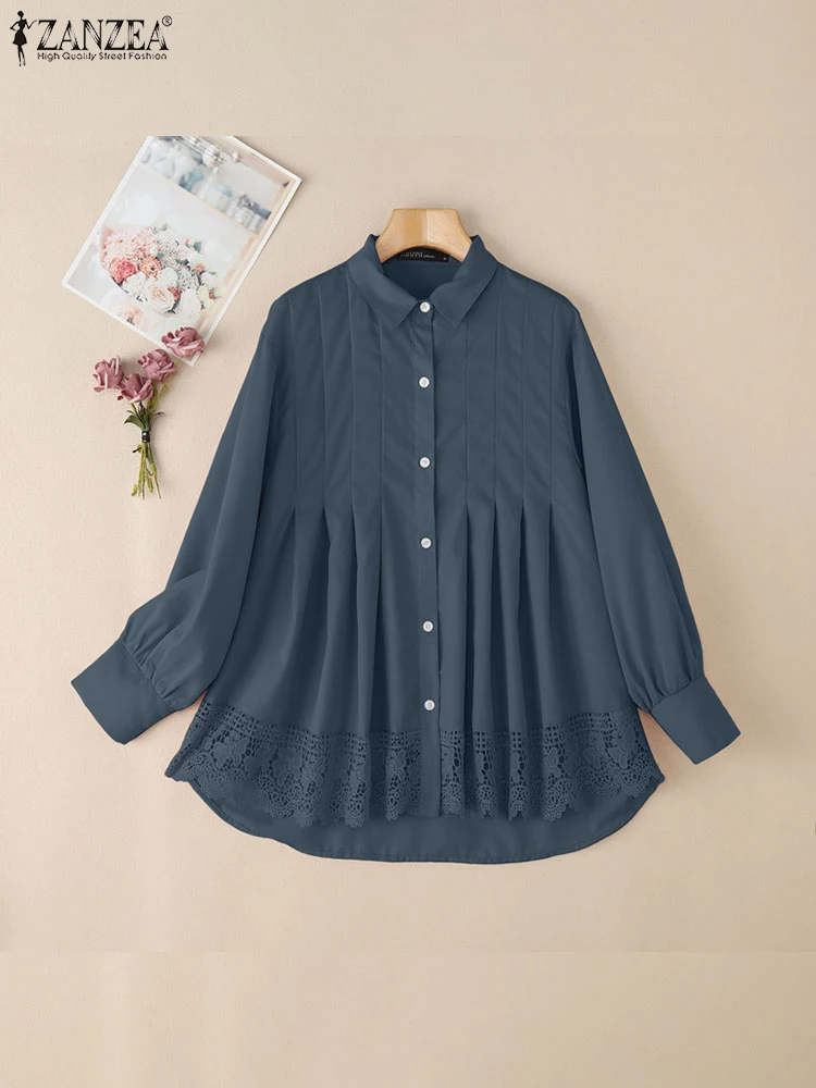 2025 ZANZEA Women Vintage Long Sleeve Solid Work Blouse Muslim Shirt Turkey Abaya Elegant Casual Patchwork Tops IsIamic Clothing
2025 ZANZEA Women Vintage Long Sleeve Solid Work Blouse Muslim Shirt Turkey Abaya Elegant Casual Patchwork Tops IsIamic Clothing