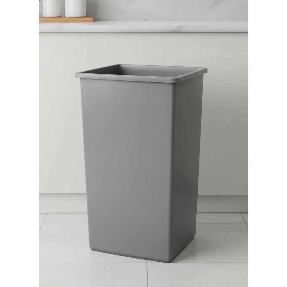 25 Gallon Square Wastebasket, Heavy-Duty Plastic Bin for Office, Restaurant & Home Use, Pack of 2 Grey
25 Gallon Square Wastebasket, Heavy-Duty Plastic Bin for Office, Restaurant & Home Use, Pack of 2 Grey