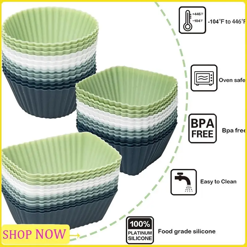 Especial Reusable Cupcake Liners, 36 Pcs Silicone Lunch Box Dividers Non-Stick Bento Box Food-Grade Silicone Muffin Cups Bento B
Especial Reusable Cupcake Liners, 36 Pcs Silicone Lunch Box Dividers Non-Stick Bento Box Food-Grade Silicone Muffin Cups Bento B