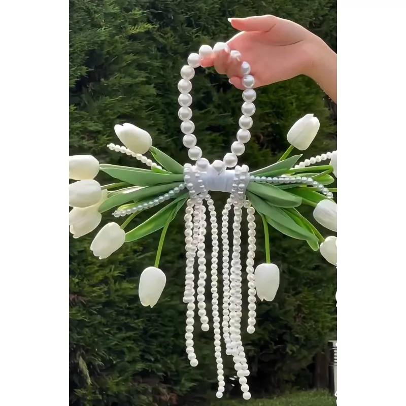 Tulip Pearl Waterfall Hand Carry Flower Calla Lily Bride Hand Carry Flower Wedding Certificate
Tulip Pearl Waterfall Hand Carry Flower Calla Lily Bride Hand Carry Flower Wedding Certificate