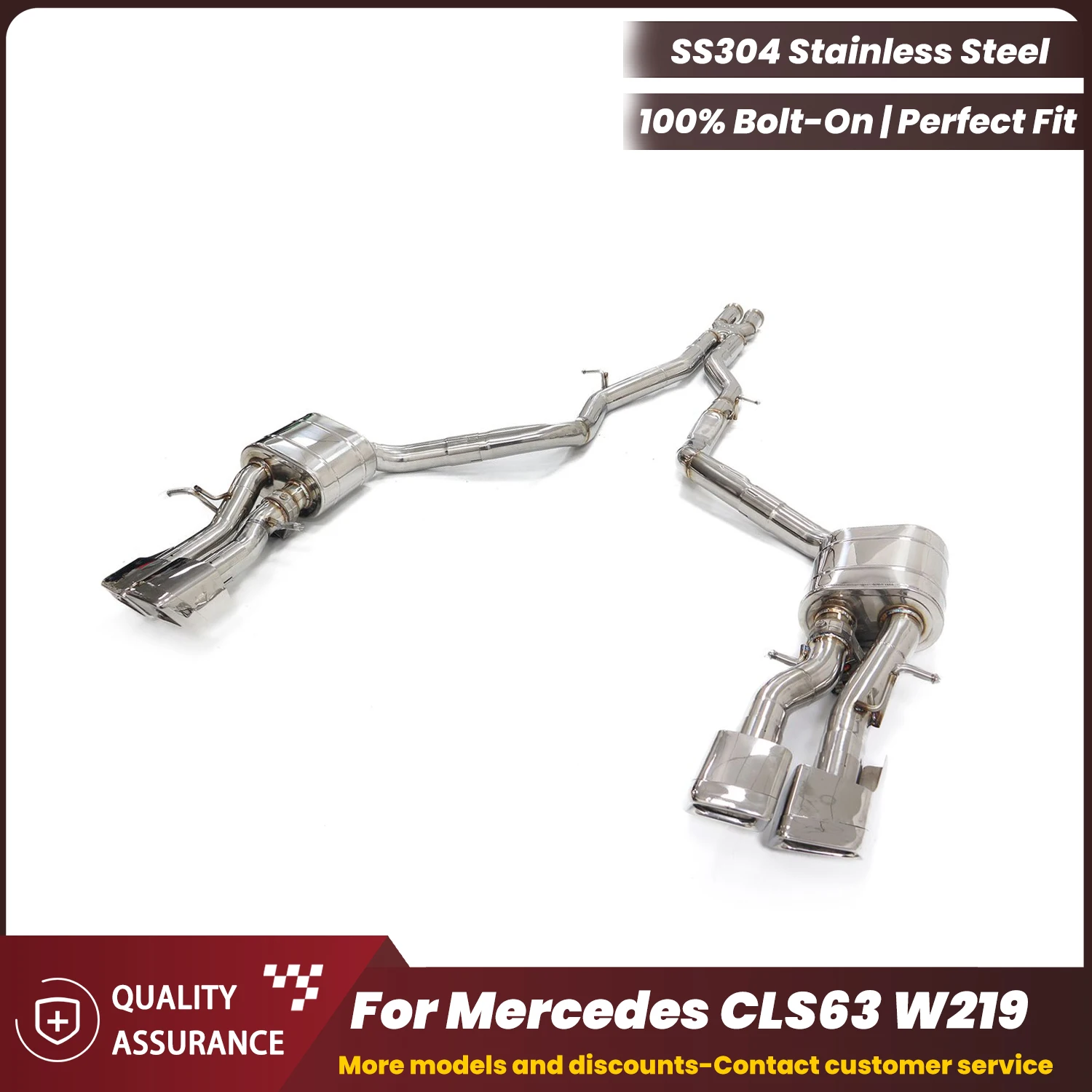 ECCF Valvetronic Catback Exhaust For Mercedes CLS63 W219 Aggressive Exhaust Sound Performance Upgrade Easy Installation
ECCF Valvetronic Catback Exhaust For Mercedes CLS63 W219 Aggressive Exhaust Sound Performance Upgrade Easy Installation
