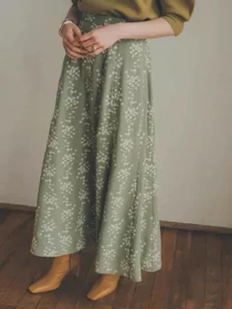 Japanese Style Sakura Floral A-Line Midi Skirt Women's High Waist Slimming Drapey Embroidered Spring Summer Autumn Skirt
Japanese Style Sakura Floral A-Line Midi Skirt Women's High Waist Slimming Drapey Embroidered Spring Summer Autumn Skirt
