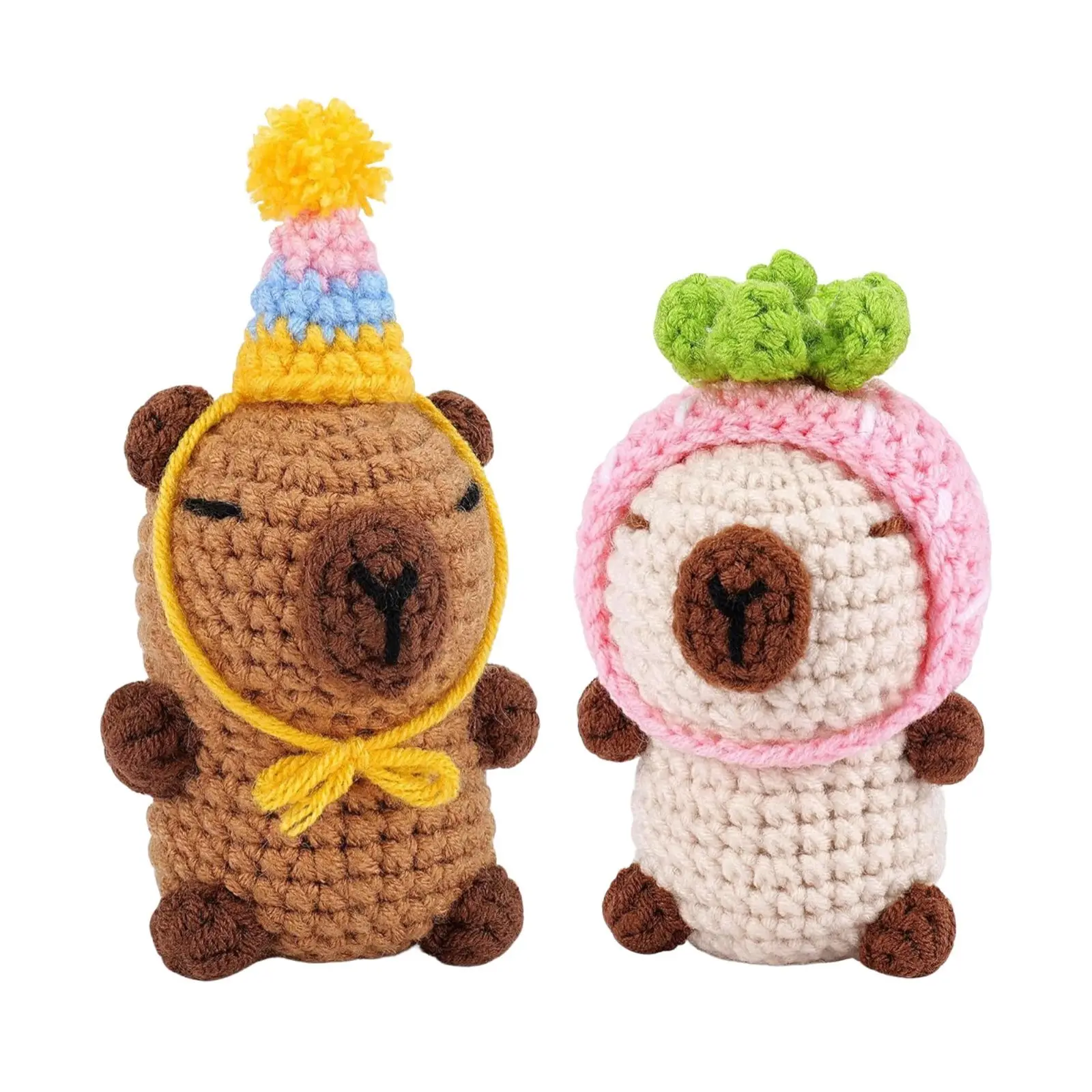 Capybara Party Crocheting Kit 2 Dolls Making for Friendship Animal Doll Home Decoration Gift Simple Design Crochet Beginner Kit
Capybara Party Crocheting Kit 2 Dolls Making for Friendship Animal Doll Home Decoration Gift Simple Design Crochet Beginner Kit