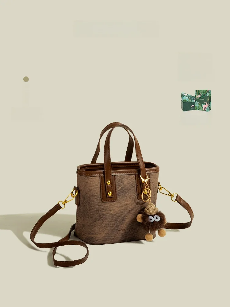 MuziKai Women's Bucket Bag Crossbody Shoulder Bag Handbag Retro Fashionable Versatile Spring Summer Handicraft Market Bag
MuziKai Women's Bucket Bag Crossbody Shoulder Bag Handbag Retro Fashionable Versatile Spring Summer Handicraft Market Bag