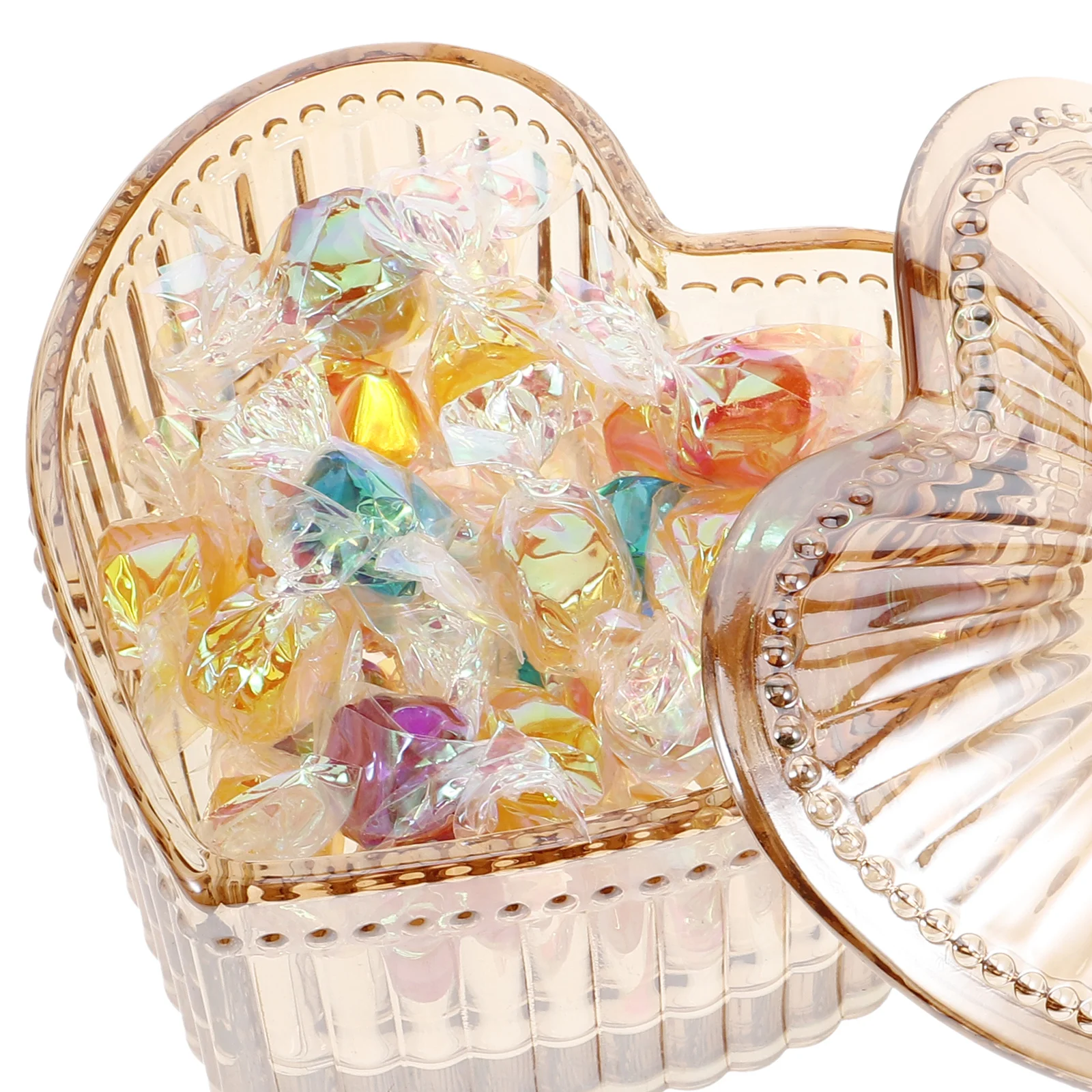 Heart Storage Jar Decorative Jewelry Organizer Candy Box Cookie Container for Home Desktop 
Heart Storage Jar Decorative Jewelry Organizer Candy Box Cookie Container for Home Desktop