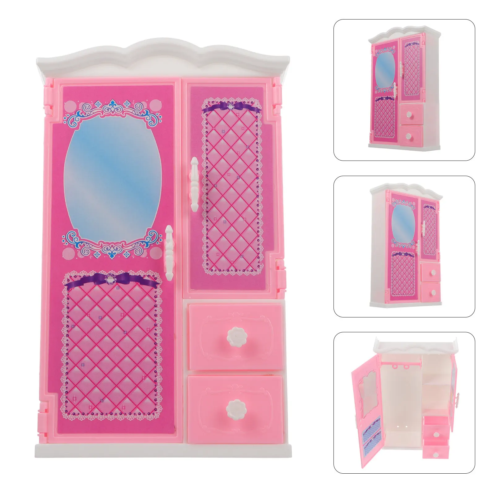 Mini Clothes Closet Wardrobe Organizer Lightweight Compact Furniture with Openable Doors Drawers for Kids Clothing Storage
Mini Clothes Closet Wardrobe Organizer Lightweight Compact Furniture with Openable Doors Drawers for Kids Clothing Storage