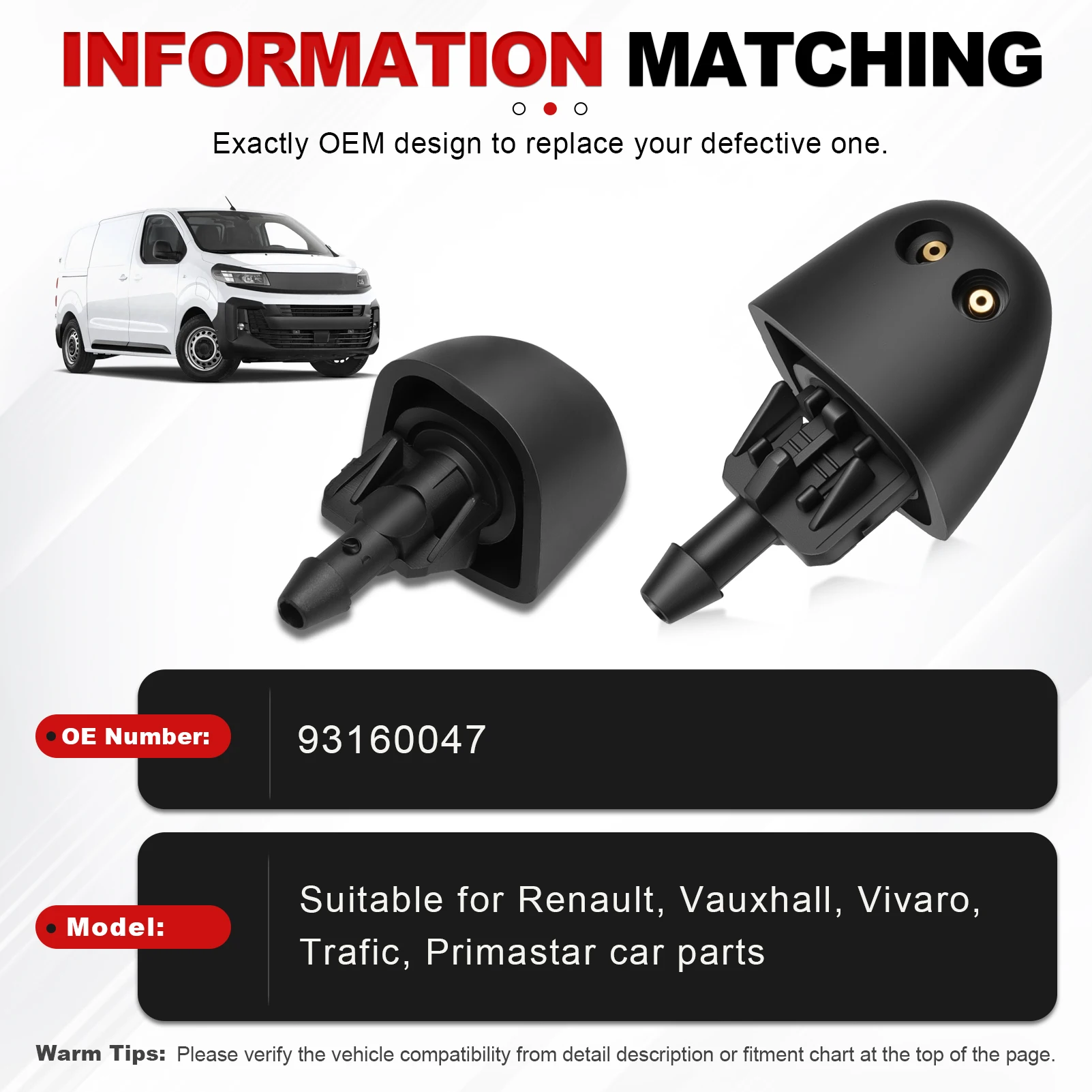 Front Windscreen Wiper Washer Jet Water Nozzle Hose 93160047 For Renault Vauxhall Trafic Primastar Vivaro J7 F7 01-14 7700823915
Front Windscreen Wiper Washer Jet Water Nozzle Hose 93160047 For Renault Vauxhall Trafic Primastar Vivaro J7 F7 01-14 7700823915