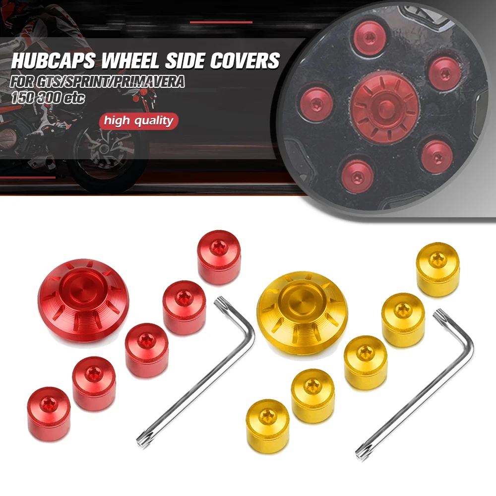 FOR GTS/SPRINT/PRIMAVERA/LX 150 250 300 etc 2017-2021 Motorcycle Aluminium Decorative Hubcaps Side Screw Cap Wheel Hub Covers
FOR GTS/SPRINT/PRIMAVERA/LX 150 250 300 etc 2017-2021 Motorcycle Aluminium Decorative Hubcaps Side Screw Cap Wheel Hub Covers