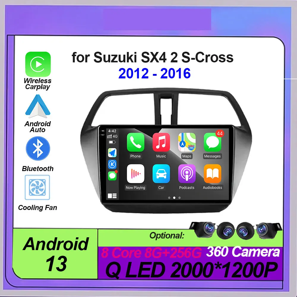 2 Din Car Radio Android Carplay Multimedia Player For Suzuki SX4 2 S-Cross 2012 - 2016 Autoradio Stereo GPS Head Unit BT WIFI 4G
2 Din Car Radio Android Carplay Multimedia Player For Suzuki SX4 2 S-Cross 2012 - 2016 Autoradio Stereo GPS Head Unit BT WIFI 4G