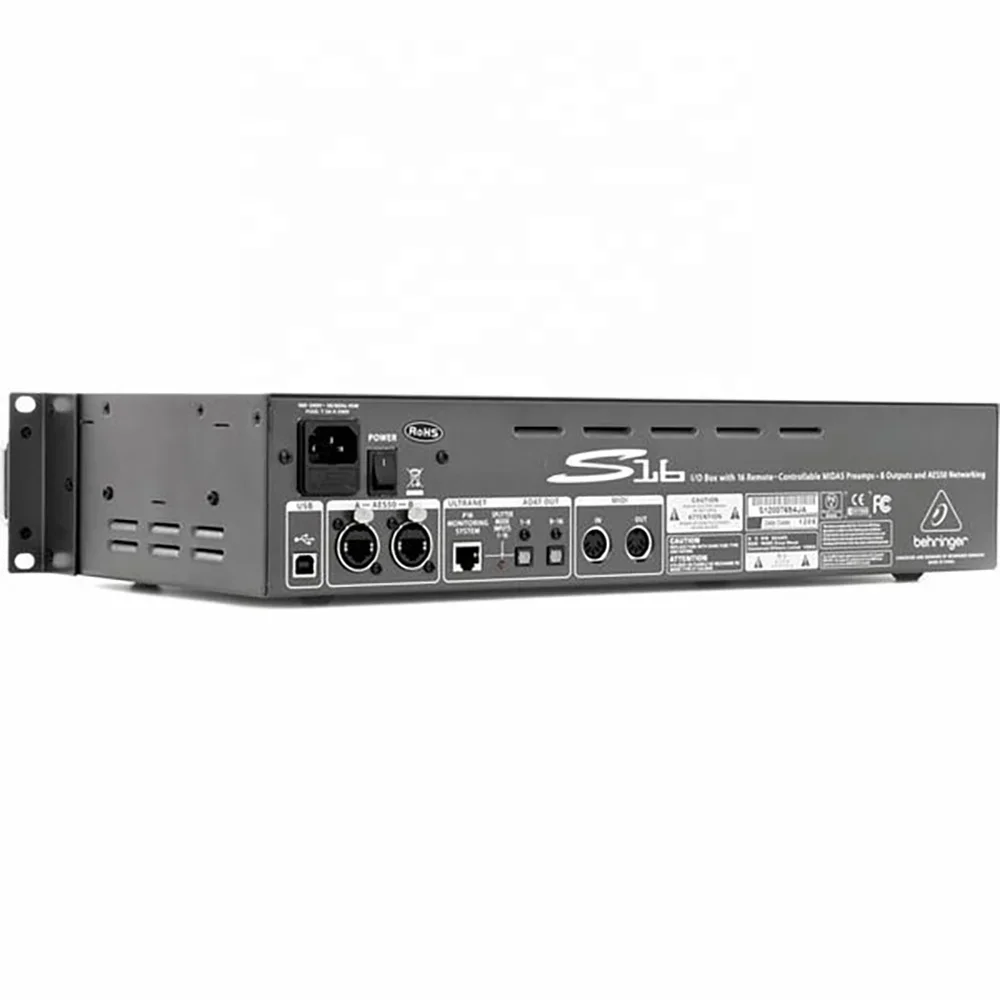 Цифровой микшер Stagebox Behringer S16 Pa Звуковая система 16-канальный Stagebox для цифрового микшера Внутренняя сцена
Цифровой микшер Stagebox Behringer S16 Pa Звуковая система 16-канальный Stagebox для цифрового микшера Внутренняя сцена