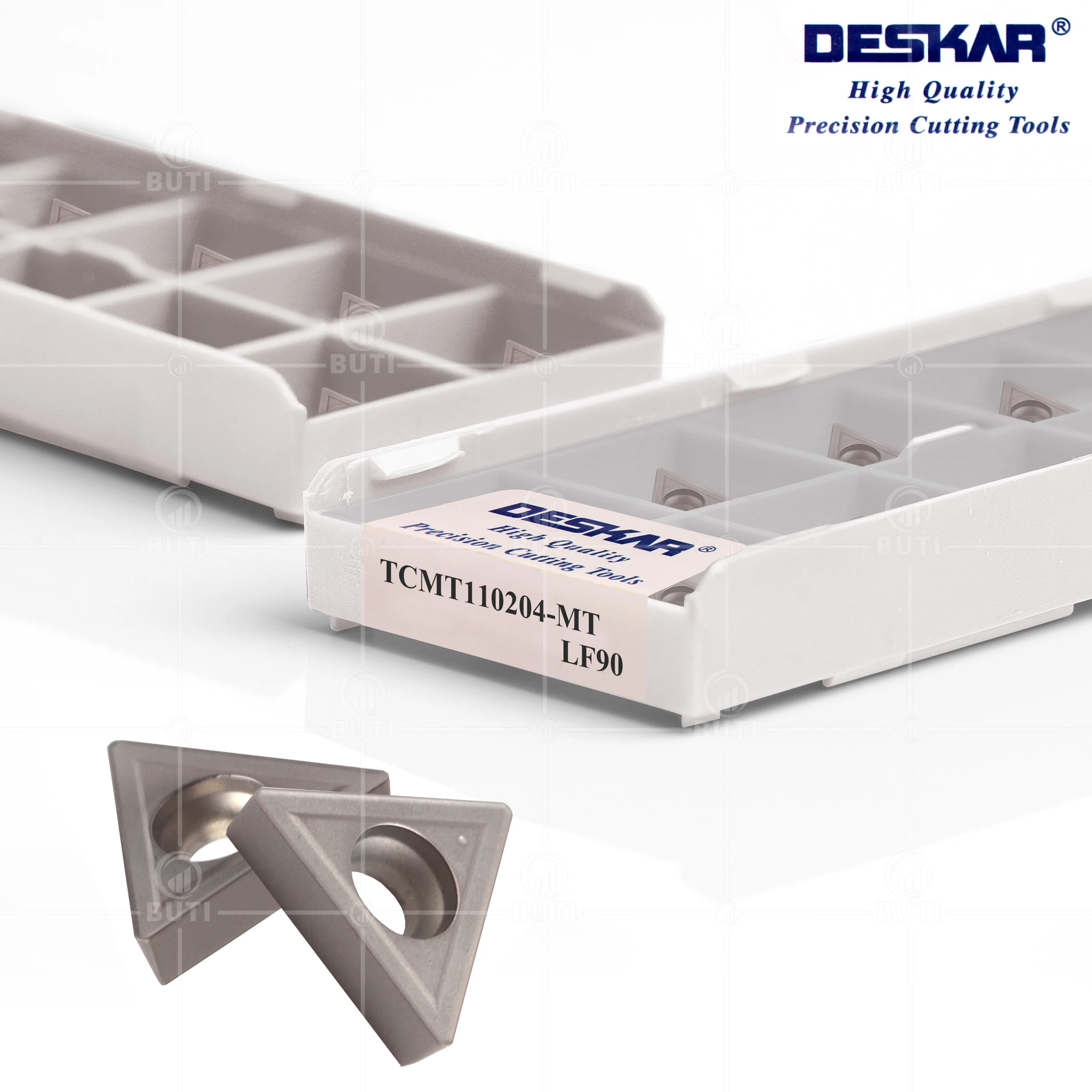 DESKAR 100% Original TCMT110204-FG MT TCGT110204L-W LF90 High Quality Cermet Blades CNC Lathe Cutting Cutter Turning Tool Parts
DESKAR 100% Original TCMT110204-FG MT TCGT110204L-W LF90 High Quality Cermet Blades CNC Lathe Cutting Cutter Turning Tool Parts