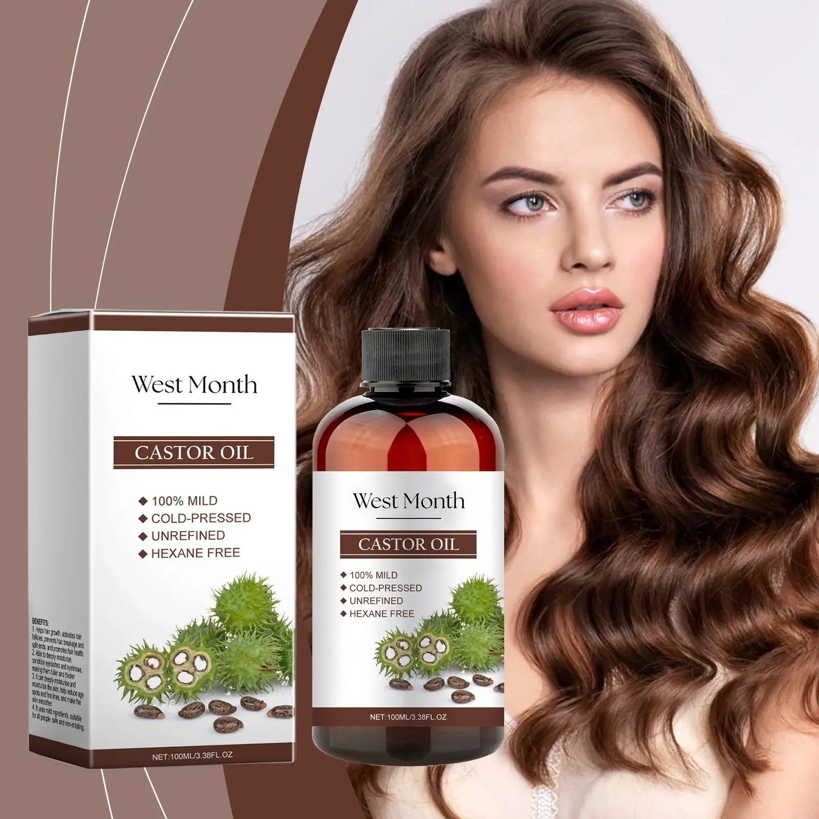 Castor Oil Hair Elixir - Shedding Defense & Density Booster, Multi-Action Growth Therapy, Nourishing Scalp Revival
Castor Oil Hair Elixir - Shedding Defense & Density Booster, Multi-Action Growth Therapy, Nourishing Scalp Revival