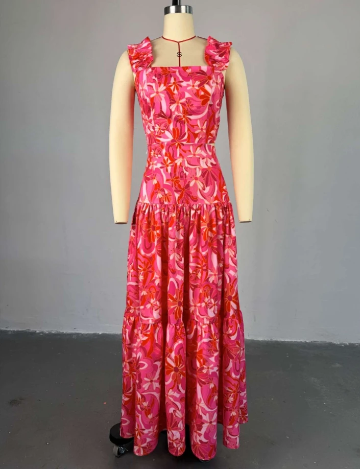 Printed short vest with high waist and large swing skirt, fashionable and casual set
Printed short vest with high waist and large swing skirt, fashionable and casual set
