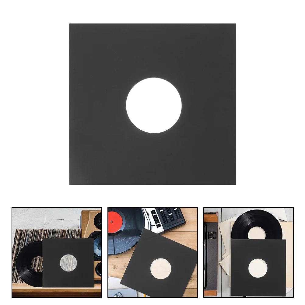 12 Pcs 12 Inch Black Vinyl Record Jackets Kraft Paper Inner Sleeves for Storage Against Dust Scratches Design
12 Pcs 12 Inch Black Vinyl Record Jackets Kraft Paper Inner Sleeves for Storage Against Dust Scratches Design