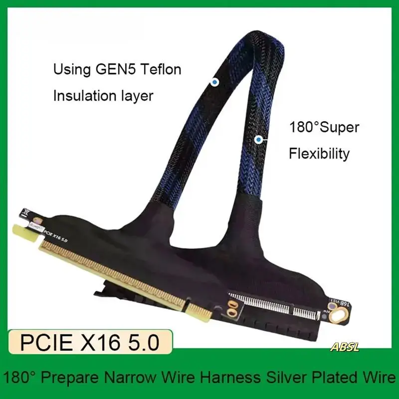 Кабель PCIE 5.0 X16, сервер Gen5, посеребренный мягкий кабель без потерь, кабель-адаптер графического процессора для видеокарты RTX 5090, 30 см
Кабель PCIE 5.0 X16, сервер Gen5, посеребренный мягкий кабель без потерь, кабель-адаптер графического процессора для видеокарты RTX 5090, 30 см