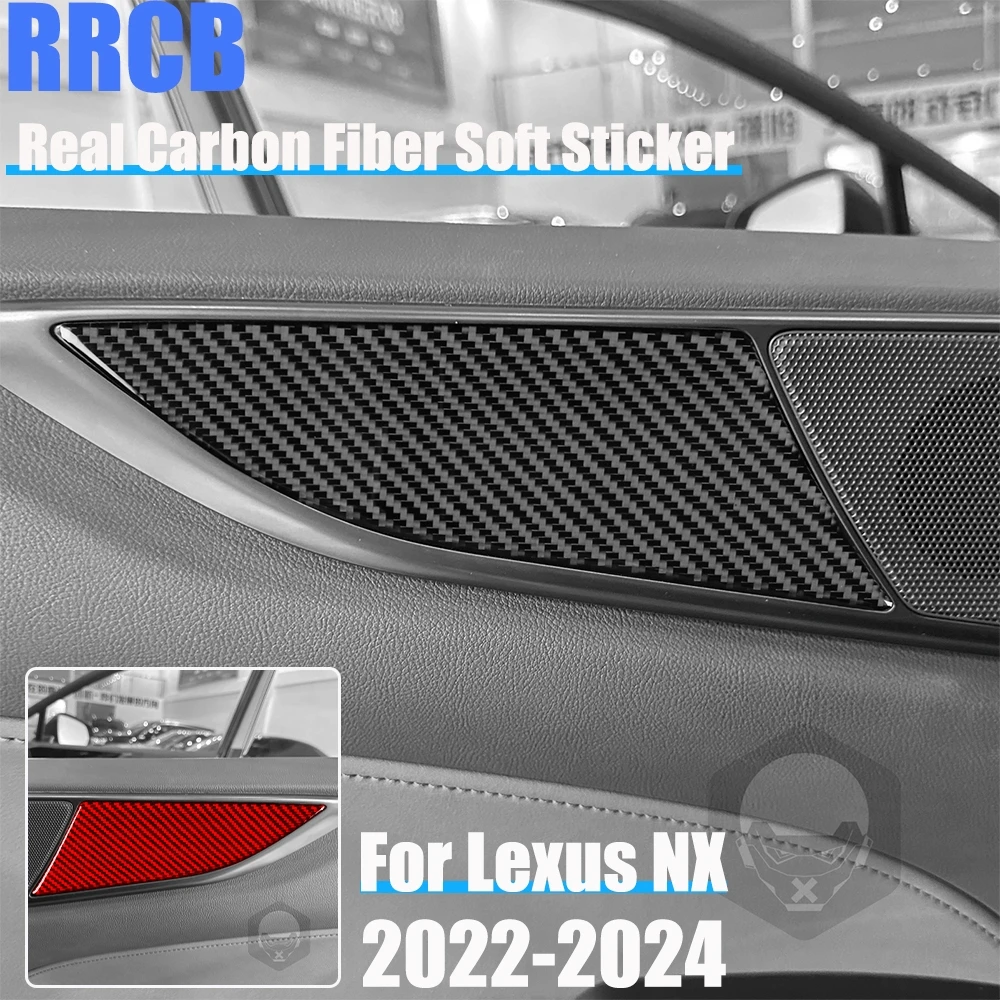 Real Carbon Fiber Car Accessories Door Panel Trim Cover Soft Sticker For Lexus NX260 NX350H NX400H NX450H 2022 2023 2024
Real Carbon Fiber Car Accessories Door Panel Trim Cover Soft Sticker For Lexus NX260 NX350H NX400H NX450H 2022 2023 2024
