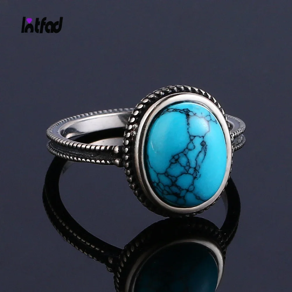 Natural Oval 8*10MM Turquoise Ring 925 Sterling Silver Ring Party Anniversary Gift for Women Man Retro Stone Ring Jewelry
Natural Oval 8*10MM Turquoise Ring 925 Sterling Silver Ring Party Anniversary Gift for Women Man Retro Stone Ring Jewelry